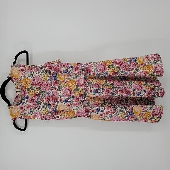 Rewind Floral Dress With Zip Up Back  With Ruffled Sleeves Size M - Picture 3 of 11